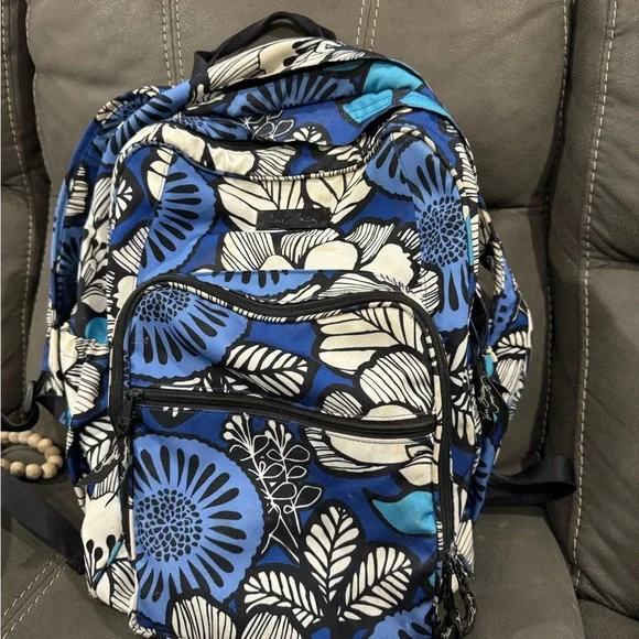 Vera Bradley | Bags | Vera Bradley Floral Blue And Black  display picture 3